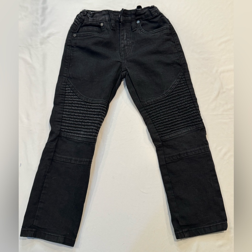 Steve’s Jeans for Kids Black Denim Textured Knees - 4T